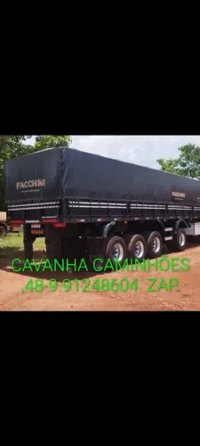 Carreta Facchini 4° Eixo 14 MTS Comp. 1,80 Mts Altura Pneus Sem Pneus.