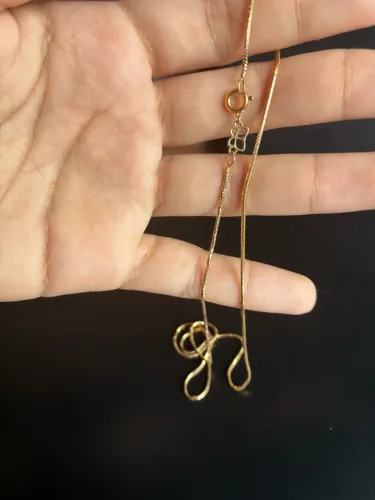 Cordão Rommanel 47 cm ( usado) fio rabo de rato