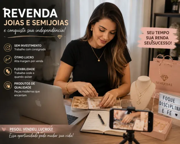 VENHA SER REVENDEDOR(A) DE JOIAS E SEMIJOIAS