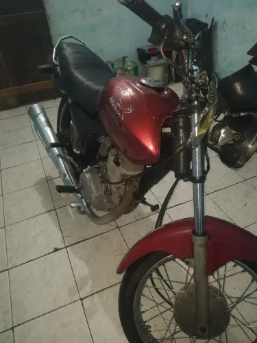 Titan 150 2006 partida elétrica 