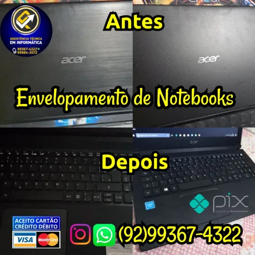 Adesivo envelope pro seu Notebook instalação na hora.