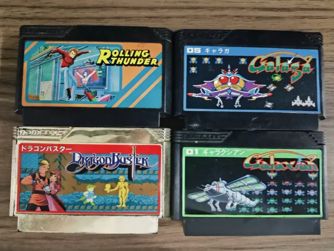 4 jogos Family computer Originais