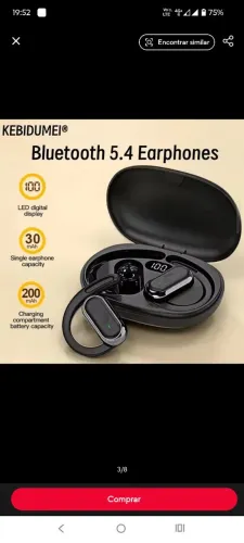 Fone de ouvido bluetooth ajustavel