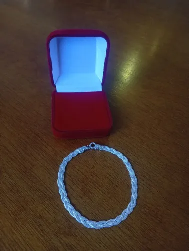 Pulseira 3 Fios Prata 925 Novas Feminino
