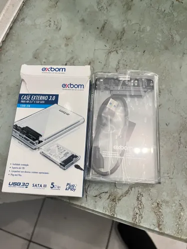 Case para HD 2.5? Exbom transparente CG HD-35B