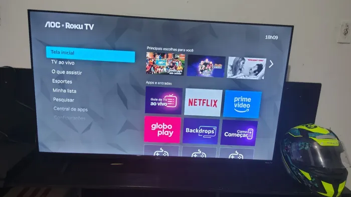 Tv OAC 50 polegadas 4 meses de uso , sem marcas de uso.