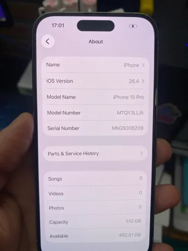 iPhone 15 pro 512 gb Prata