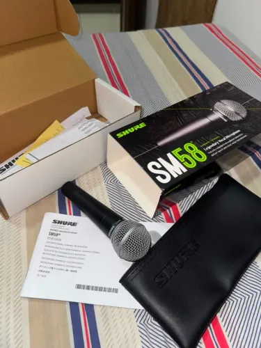 Microfone Shure Sm Sm58-lc Dinâmico Cardioide