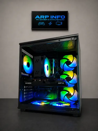 PC GAMER NOVO RX 7600 XFX TRIPLE + RYZEN 5 5600 - RODA TUDO - NOVO - R$ 5.500