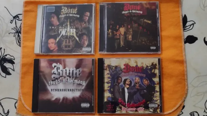 Coleção Bone Thugs N Harmony 04 CDs Ruthless Records Anos 90/2000 Rap Raridades Originais