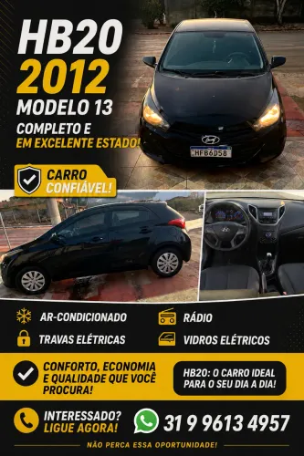 Hyundai HB20 Comf./c.plus/c.style 1.0 Flex 12V 2013