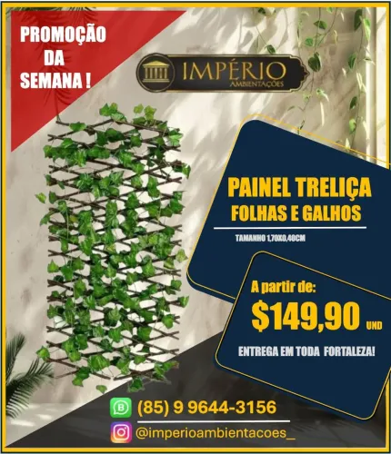 Treliça verde em promoção