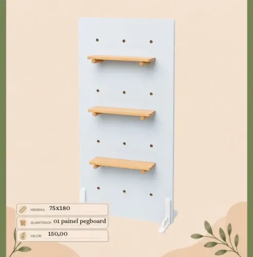 Painel pegboard - R$ 150,00