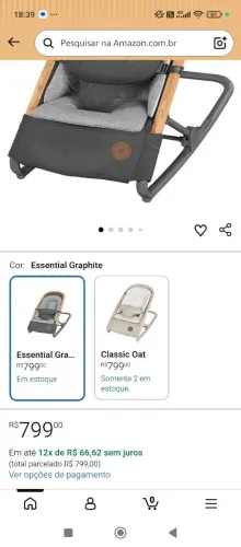 Vendo caderinha maxi- Cori nova nunca usada na caixa