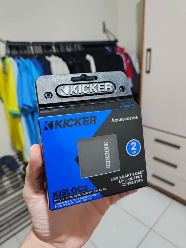 Conversor RCA Kicker KISLOC2 - 2 Canais (Novo na Caixa)