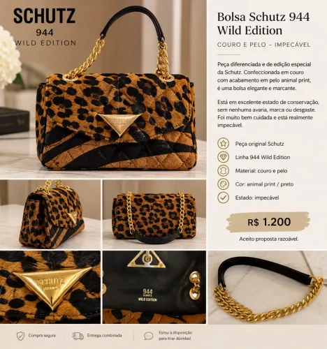 Bolsa COURO Schutz 