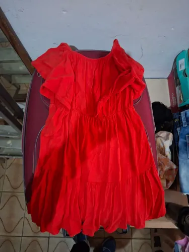 Vestido infantil vermelho
