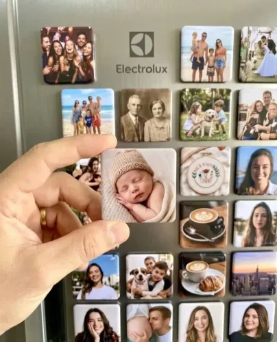 Ímãs de geladeira personalizados 5x5 cm (sob encomenda)