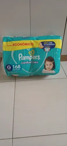 Fralda Pampers G 168 unidades 
