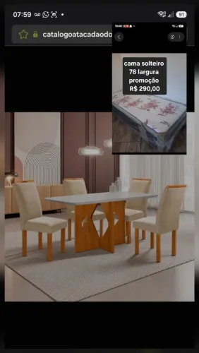 MESA 4C CEL MOVEIS MILAO RETANGULAR 120X80 TAMPO LONDRES PLUS C/VDO CAD.LONDRES TEC