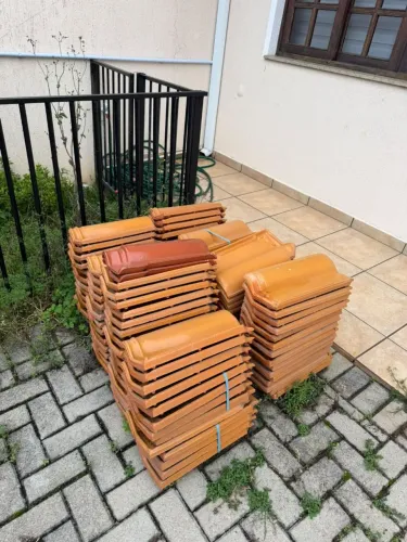 Telhas portuguesas 50 m2 cobre 60 metros