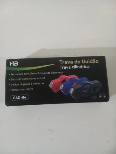 Trava ante furto pra moto. Funciona no acelerador e a manete. Evitando o roubo da moto