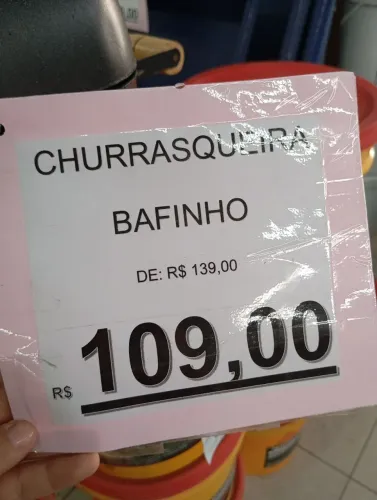 CHURRASQUEIRA BAFINHO R$109,00un 