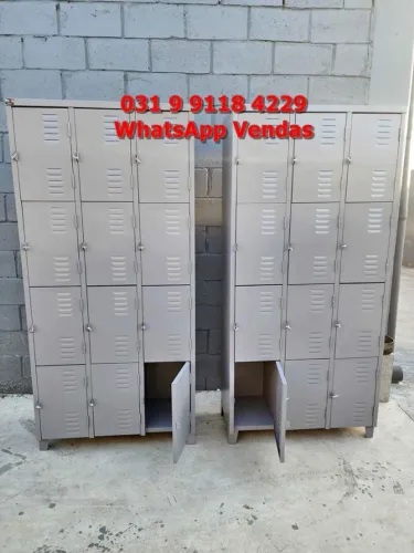 Roupeiro de Aço 12 Portas Escaninho para Funcionários Vestiário Novo Frete Gratis para BH