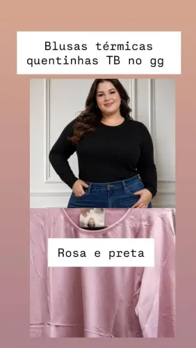 Blusa térmica Tam único ao gg