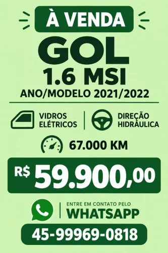 Volkswagen Gol Geração VII MSI 1.6 8V Flex Mec. 4P 2022