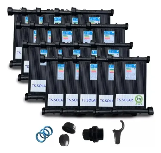 Aquecimento Solar Piscina 20 Placas 3mt Para 25000 Litros