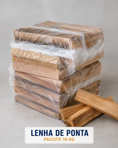 Lenha de Ponta Pacote 10kg em Guaíba e Porto Alegre