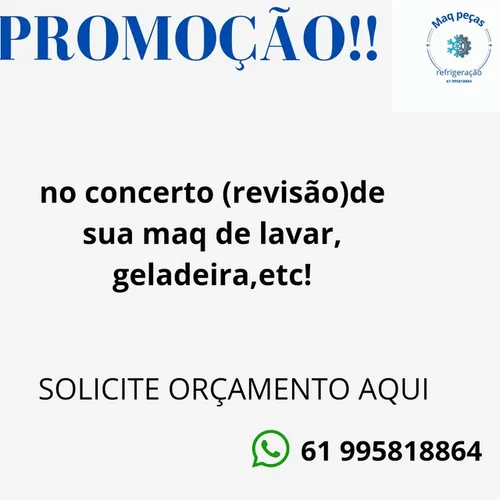 Concerto de sua máquina de lavar, geladeira,