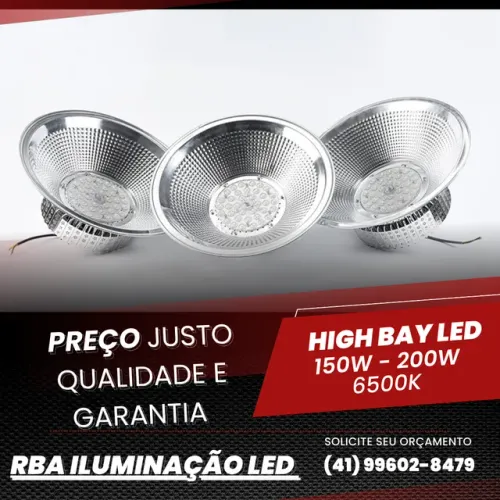 Iluminação industrial Barracão 150w