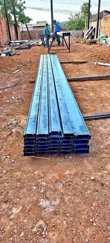 Ferragens para construção - Ferro e Aço - Metalon - U Enrijecido - Telha metálica