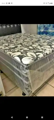 PROMOÇÃO CAMA BOX CASAL 10CM DE ESPUMA 