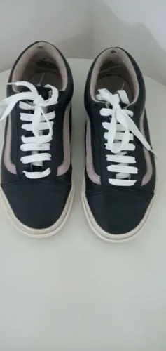 Tênis Vans Pçs Skool Leather Pink Tam. 34 ( Usado).