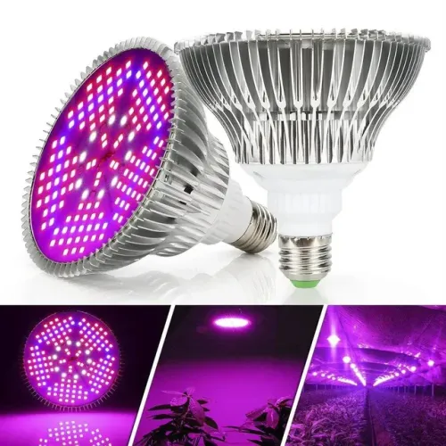 Lâmpada LED Grow Full Spectrum E27 220V Cultivo Indoor Plantas Estufa