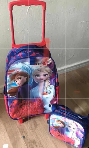 IMOCHILA DE RODINHAS DA FROZEN II - DISNEY-<br>DERMIWILL - COM LANCHEIRA. 