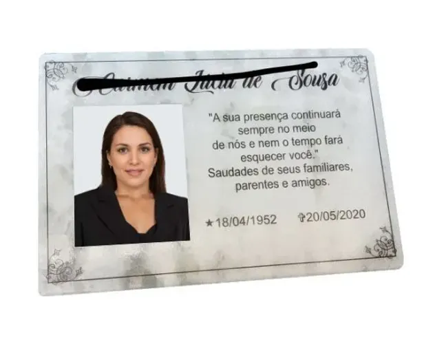 Placa de mármore para túmulo
