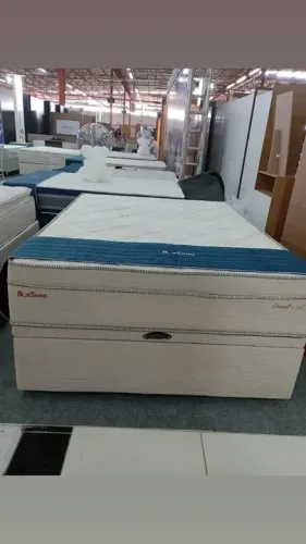 Conjunto box casal  bau bon sono molas ensacadas Grand sued 