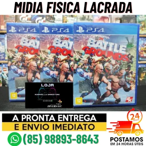Jogo de Luta PS4 WWE Batlegrounds em Midia Fisica Novo Lacrado UFC - Faço envio pela OLX