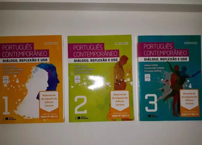 Livros Portugues Contemporâneo Vol 1, 2 e 3 - Livros do Professor