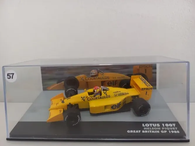 Miniatura Formula 1 Lotus 100 T/Nelson Piquet 1988