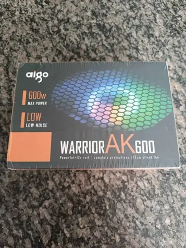 Fonte Gamer Aigo Atx Ak600 600w Real Pfc Ativo Rgb 220v
