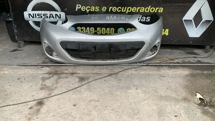 Parachoque Dianteiro Nissan March 2017 Prata