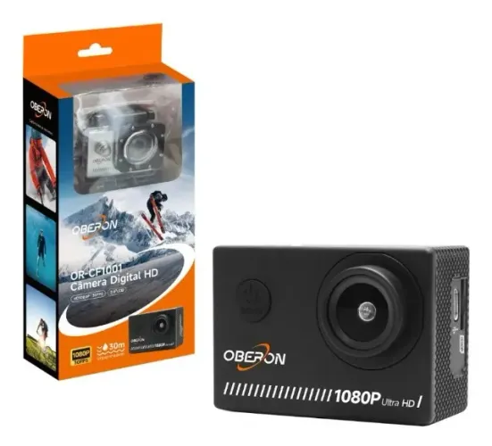 Câmera Esportiva Full Hd 1080p Com Suporte Para Bicicleta Moto Capacete Loja Coimbra Compu