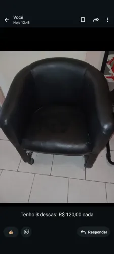 Poltrona com rodinha