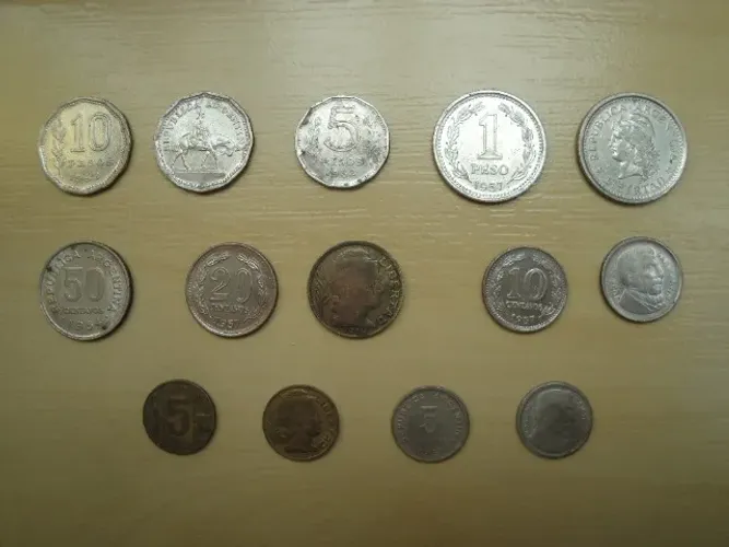 Moedas Argentinas Antigas para colecionador - Pesos