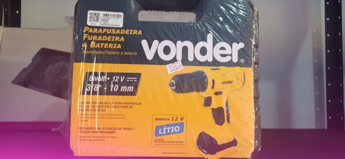 Parafusadeira/Furadeira a Bateria Vonder 12V